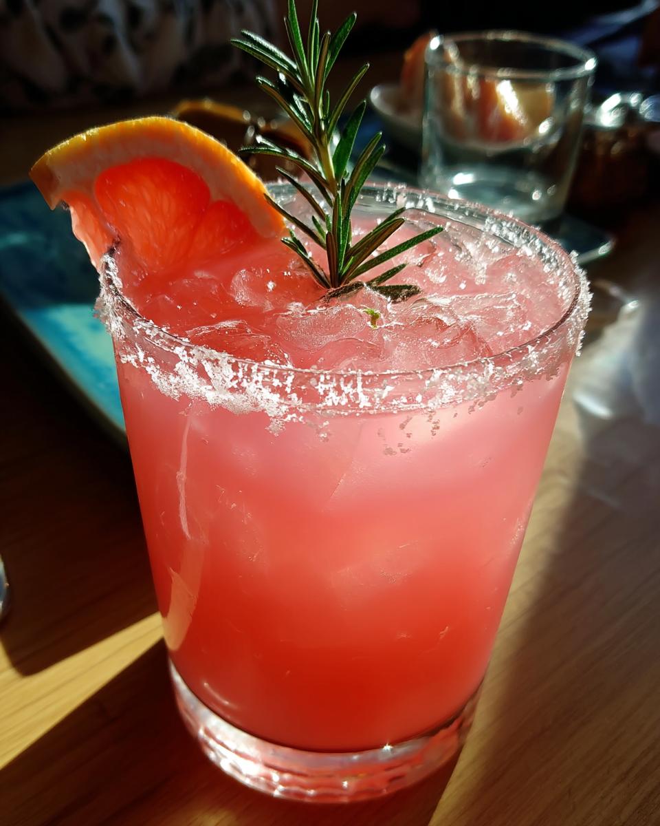 Salted Rosemary Paloma Mocktail - detail 3