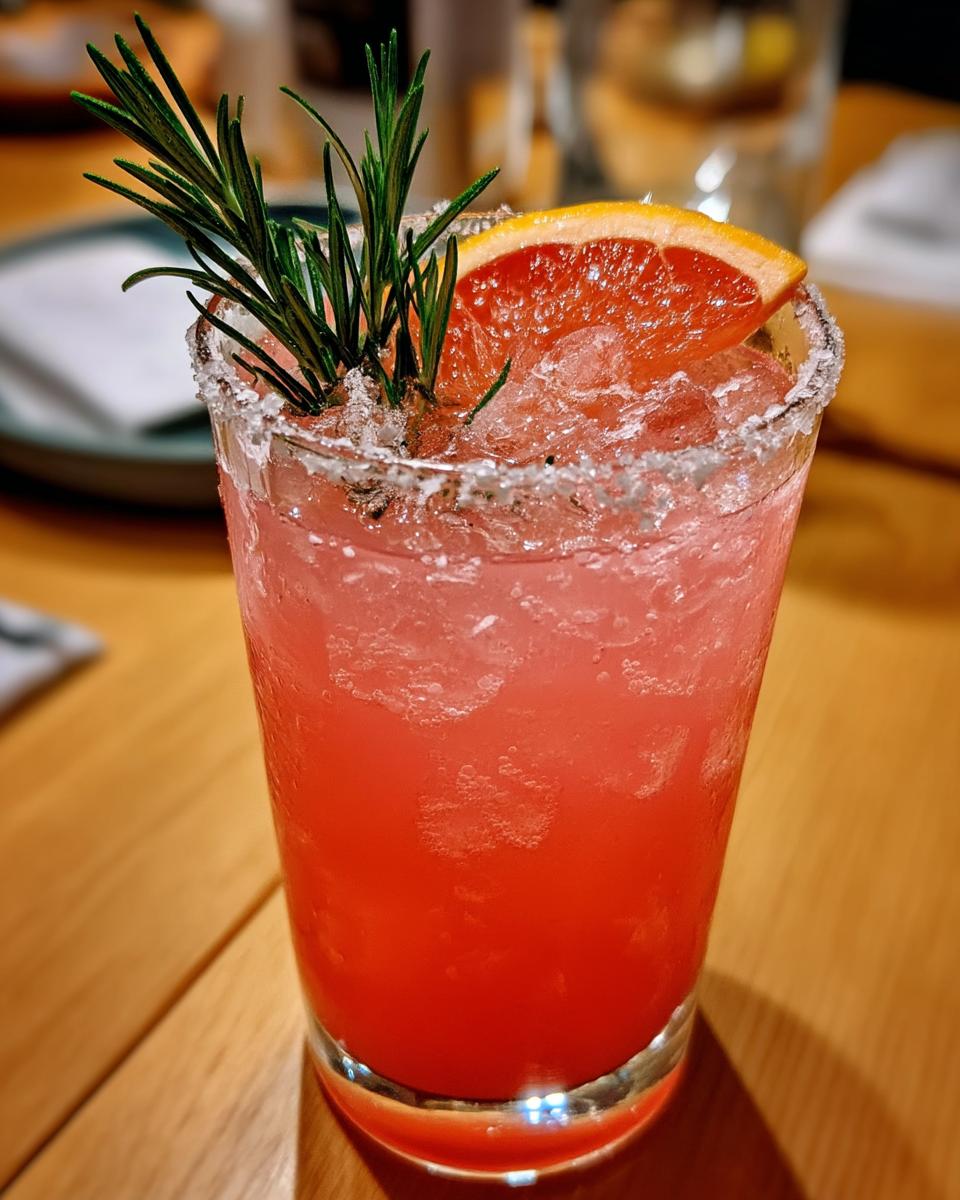 Salted Rosemary Paloma Mocktail - detail 5