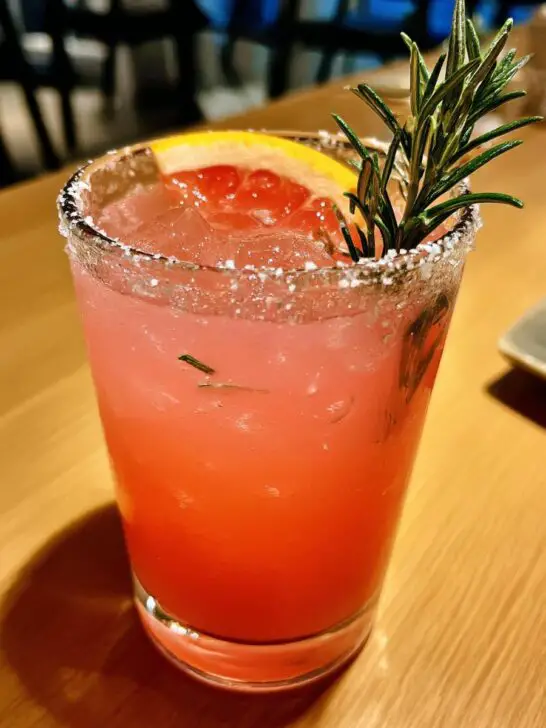 Salted Rosemary Paloma Mocktail
