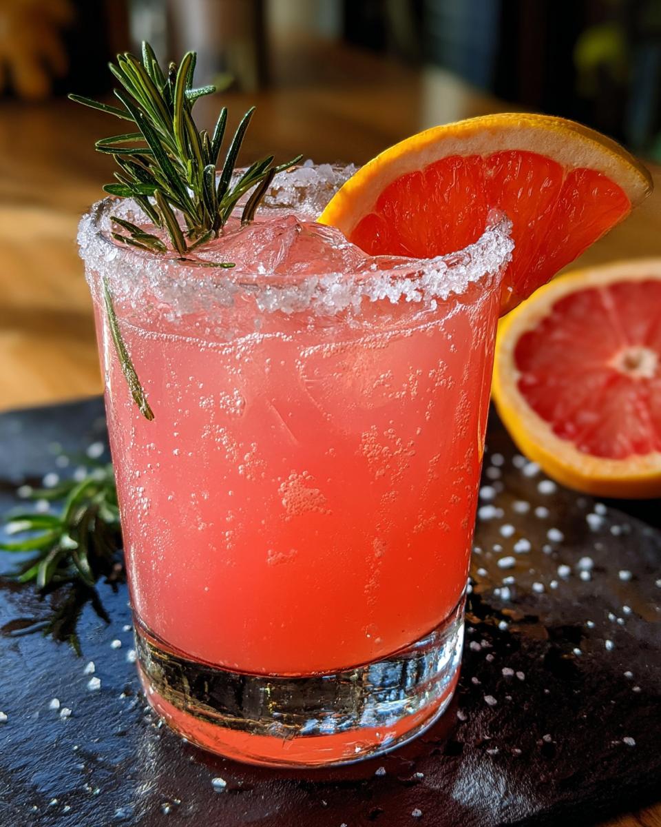 Salted Rosemary Paloma Mocktail - detail 6