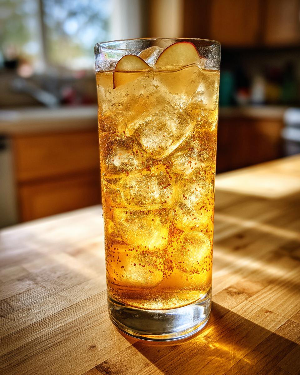 Spiced Apple Fizz Mocktail - detail 1