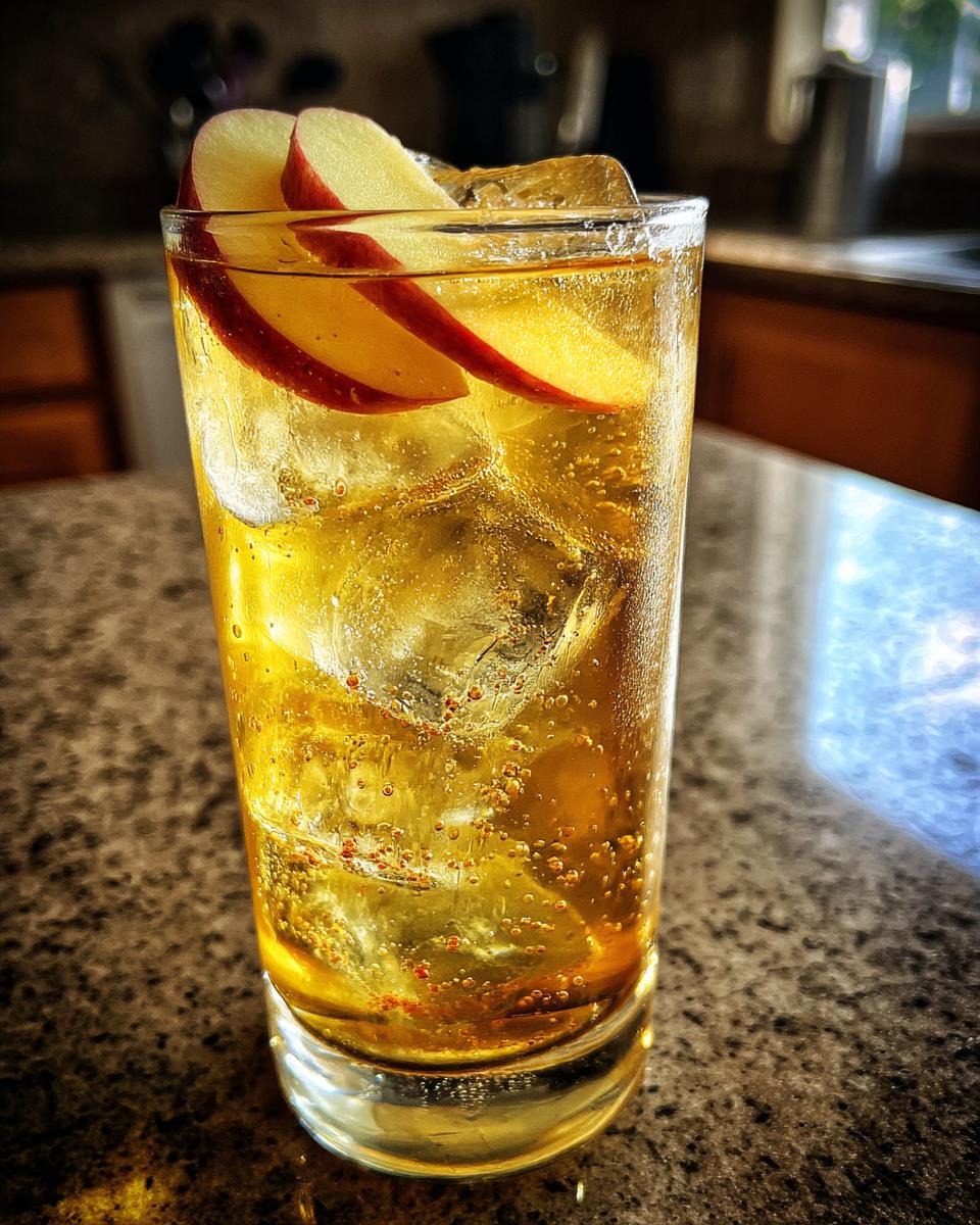 Spiced Apple Fizz Mocktail - detail 4