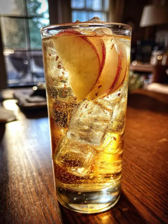 Spiced Apple Fizz Mocktail
