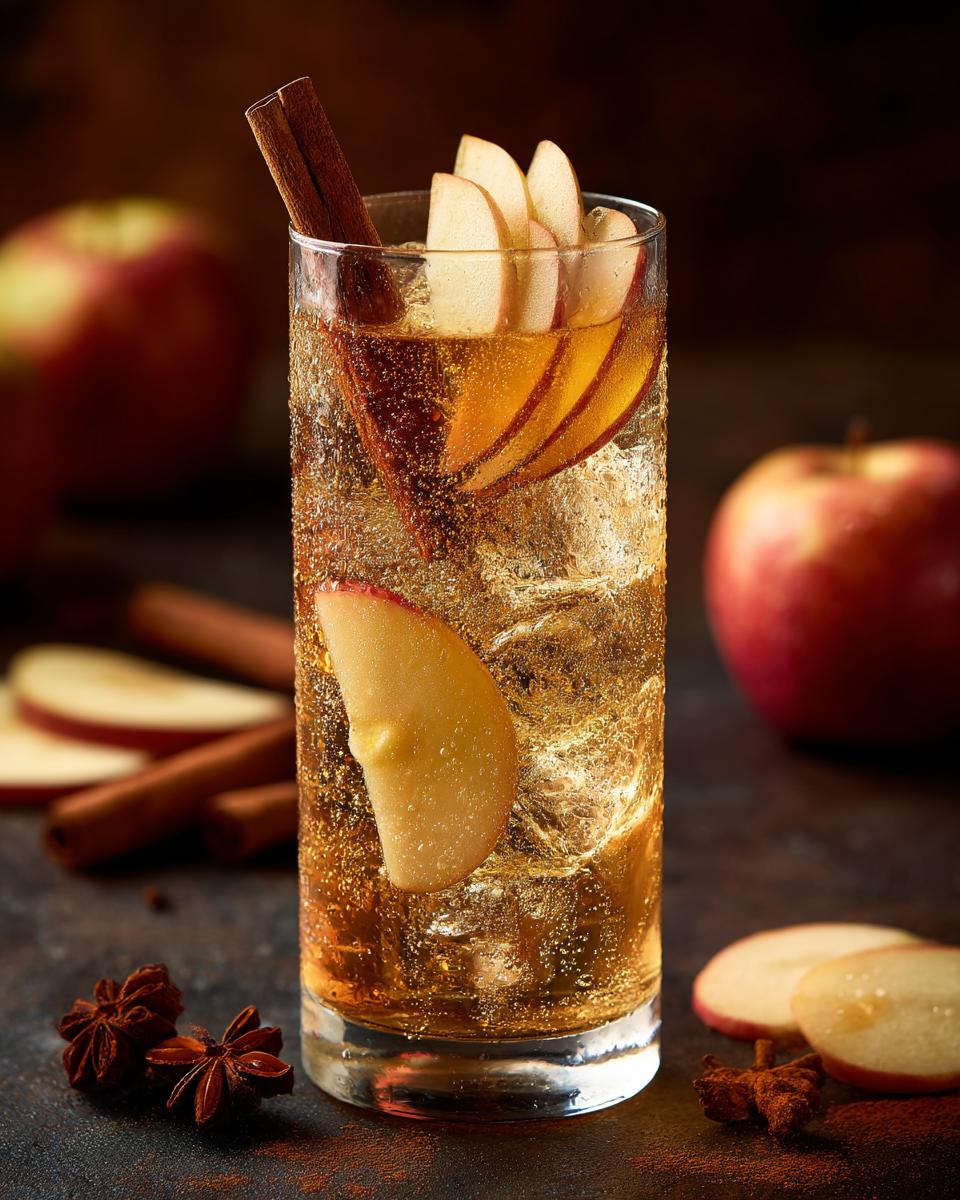 Spiced Apple Ginger Beer Mocktail - detail 1