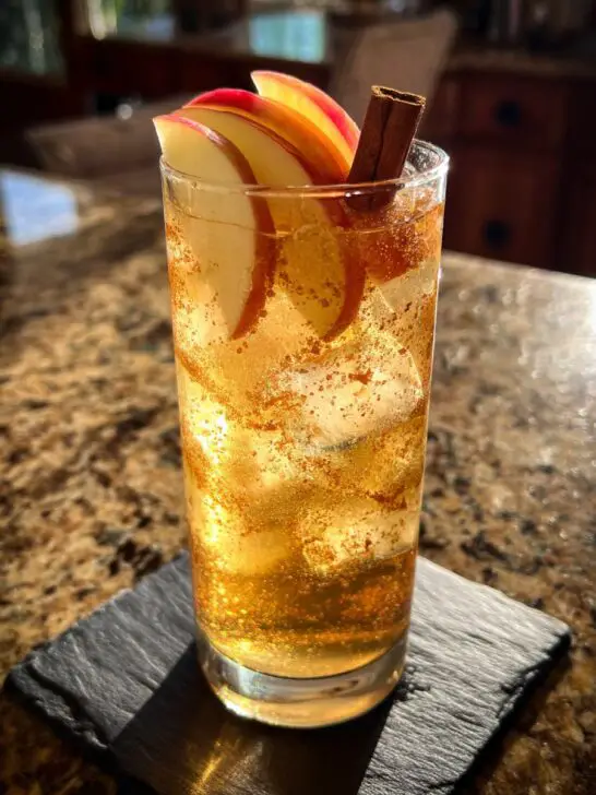 Spiced Apple Ginger Beer Mocktail