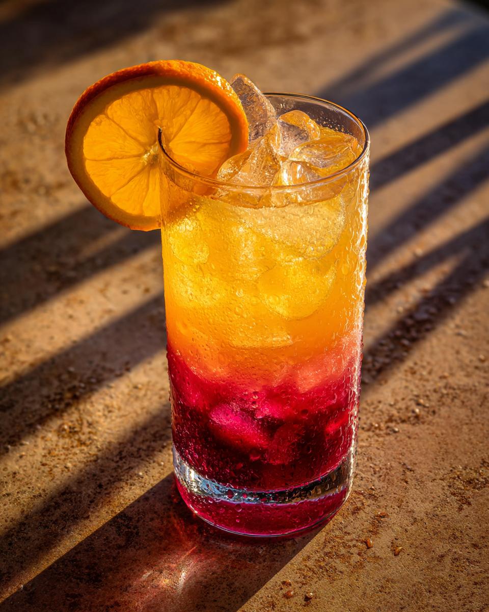 Spiced Plum Sunrise Cocktail - detail 1