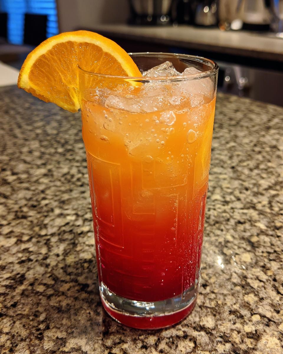 Spiced Plum Sunrise Cocktail - detail 1