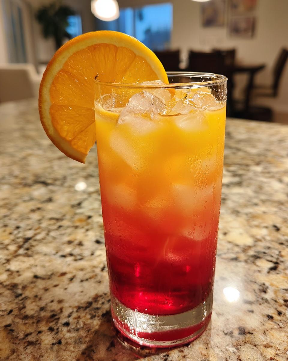 Spiced Plum Sunrise Cocktail - detail 2