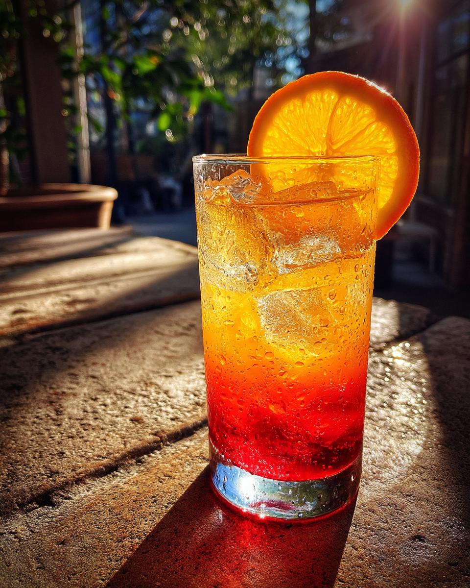Spiced Plum Sunrise Cocktail - detail 2