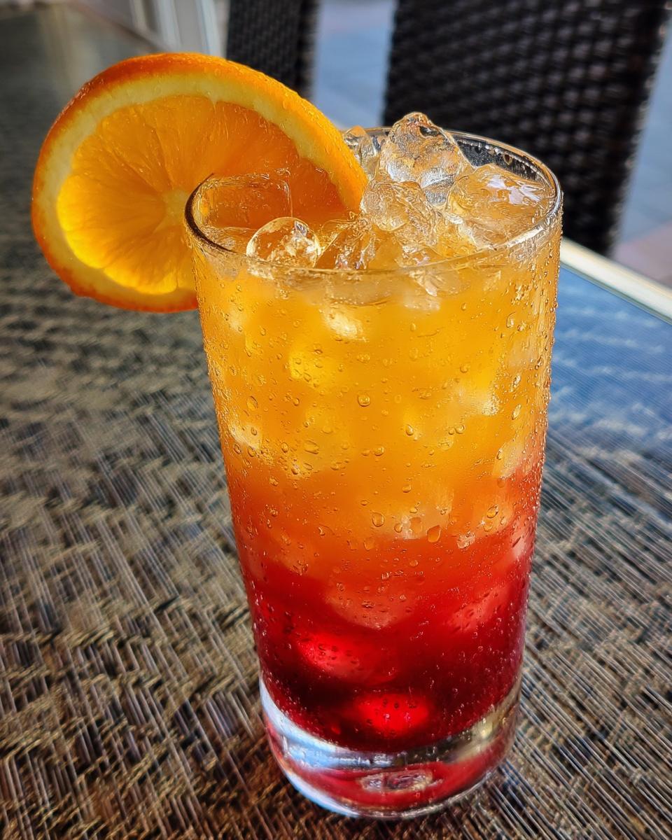 Spiced Plum Sunrise Cocktail - detail 3