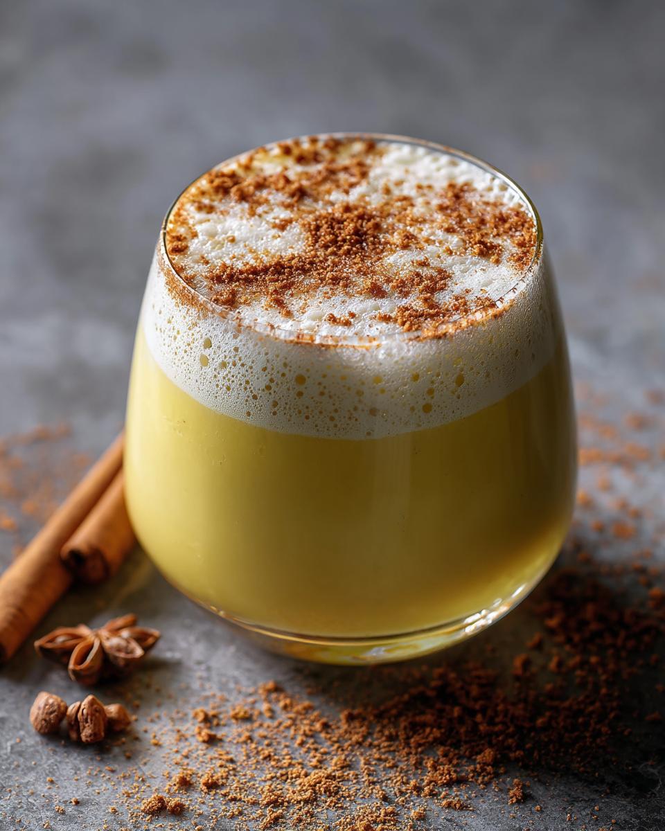 Spiced Rum Eggnog Drink - detail 1