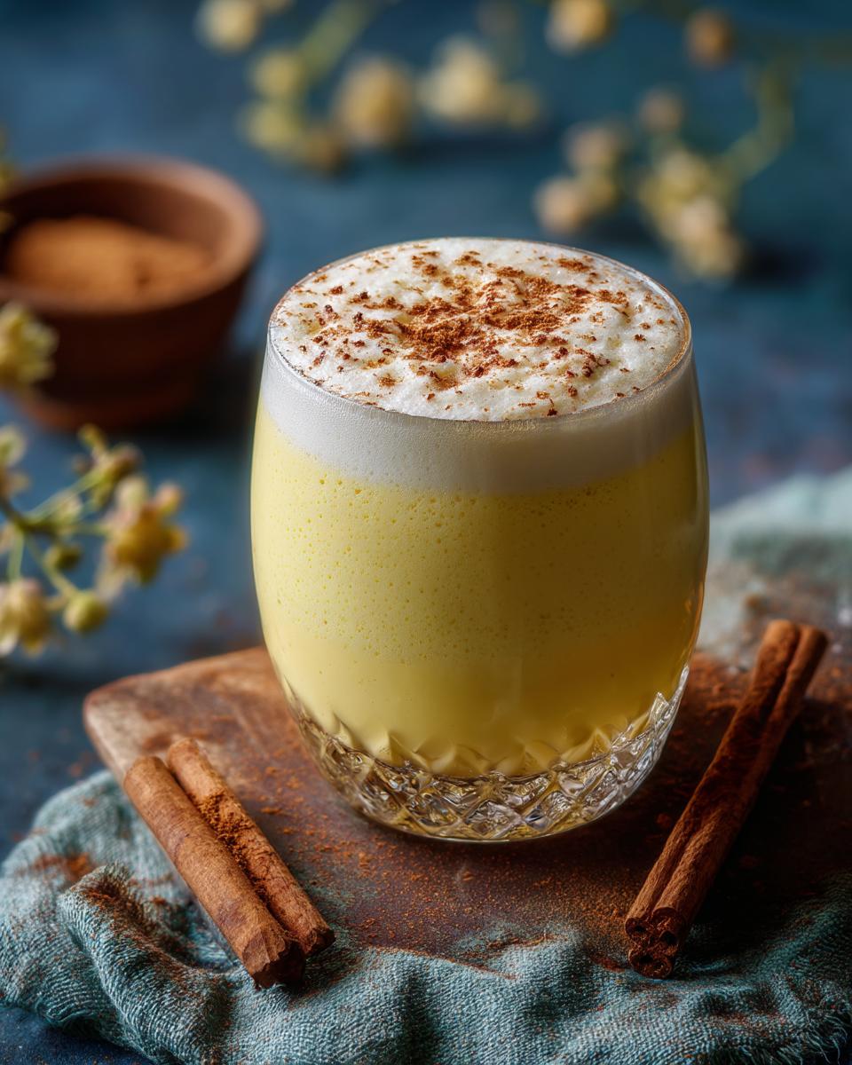 Spiced Rum Eggnog Drink - detail 2