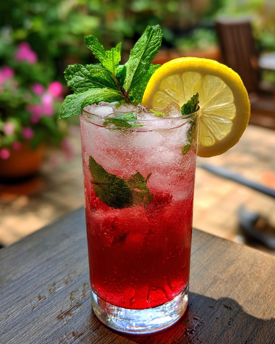 Spring Garden Raspberry Hibiscus Spritz - detail 2