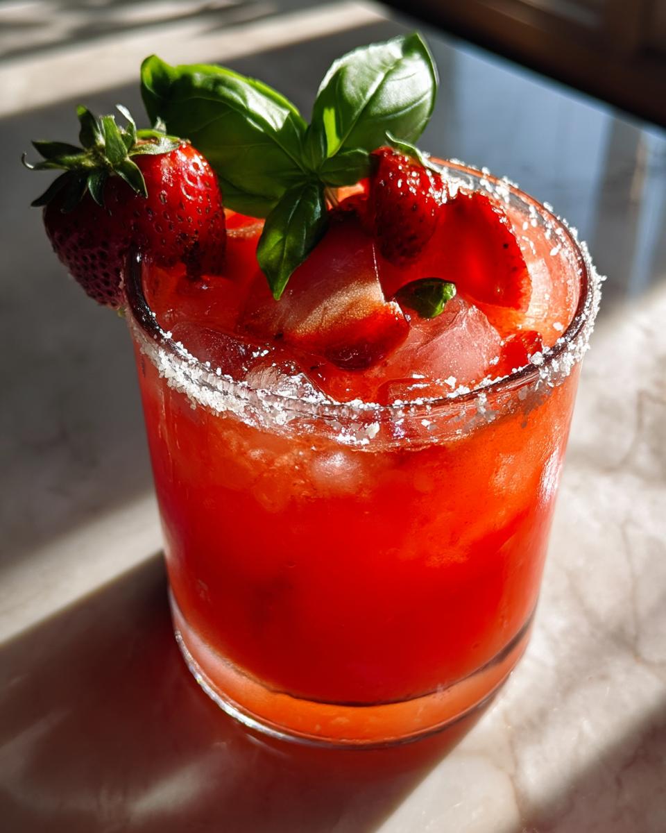 Strawberry Basil Margarita - detail 1