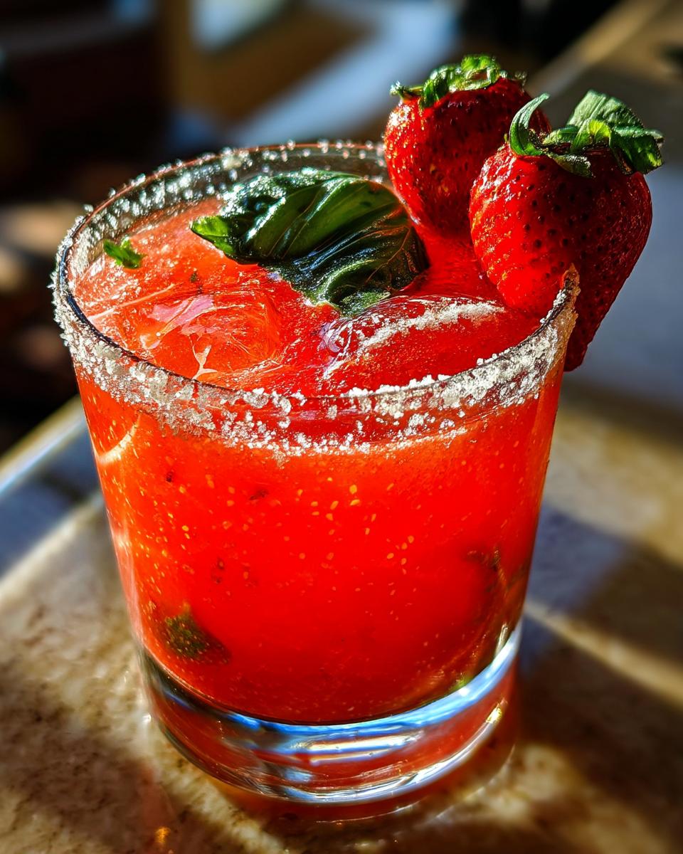 Strawberry Basil Margarita - detail 2