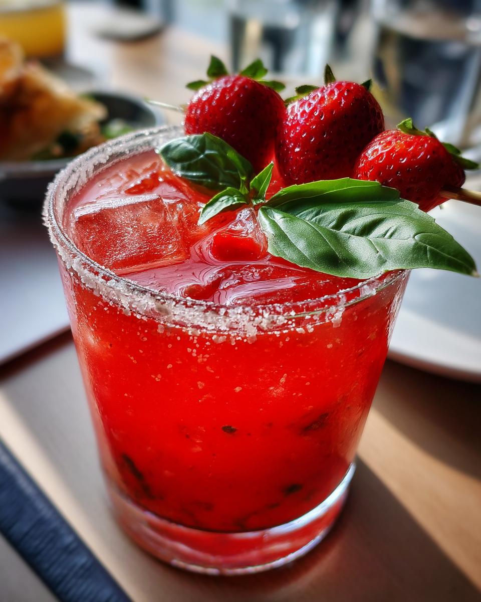 Strawberry Basil Margarita - detail 4