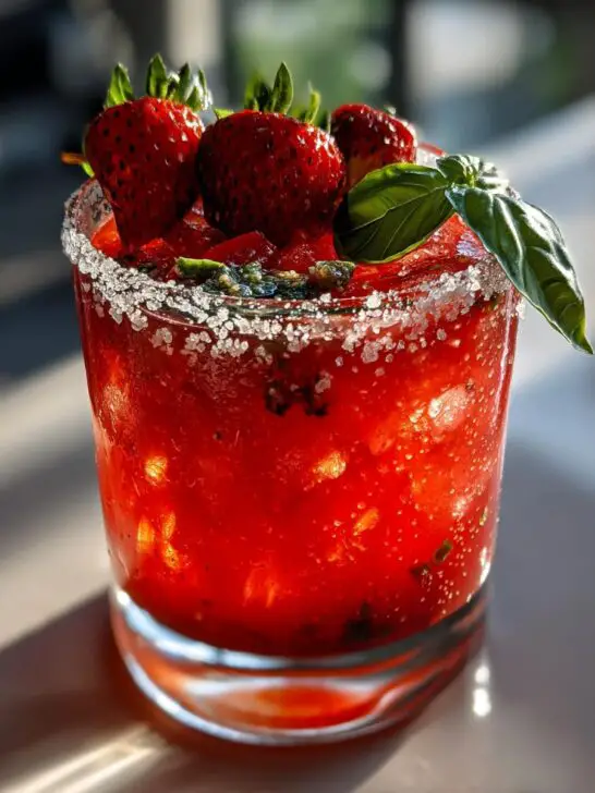 Strawberry Basil Margarita