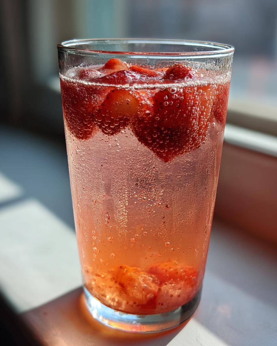Strawberry Chamomile Paloma Mocktail - detail 1