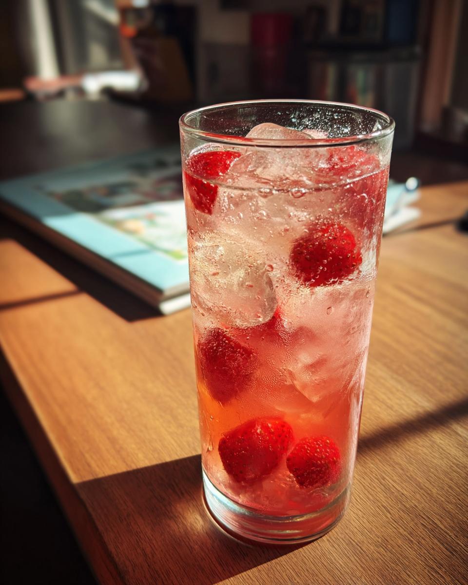 Strawberry Chamomile Paloma Mocktail - detail 2