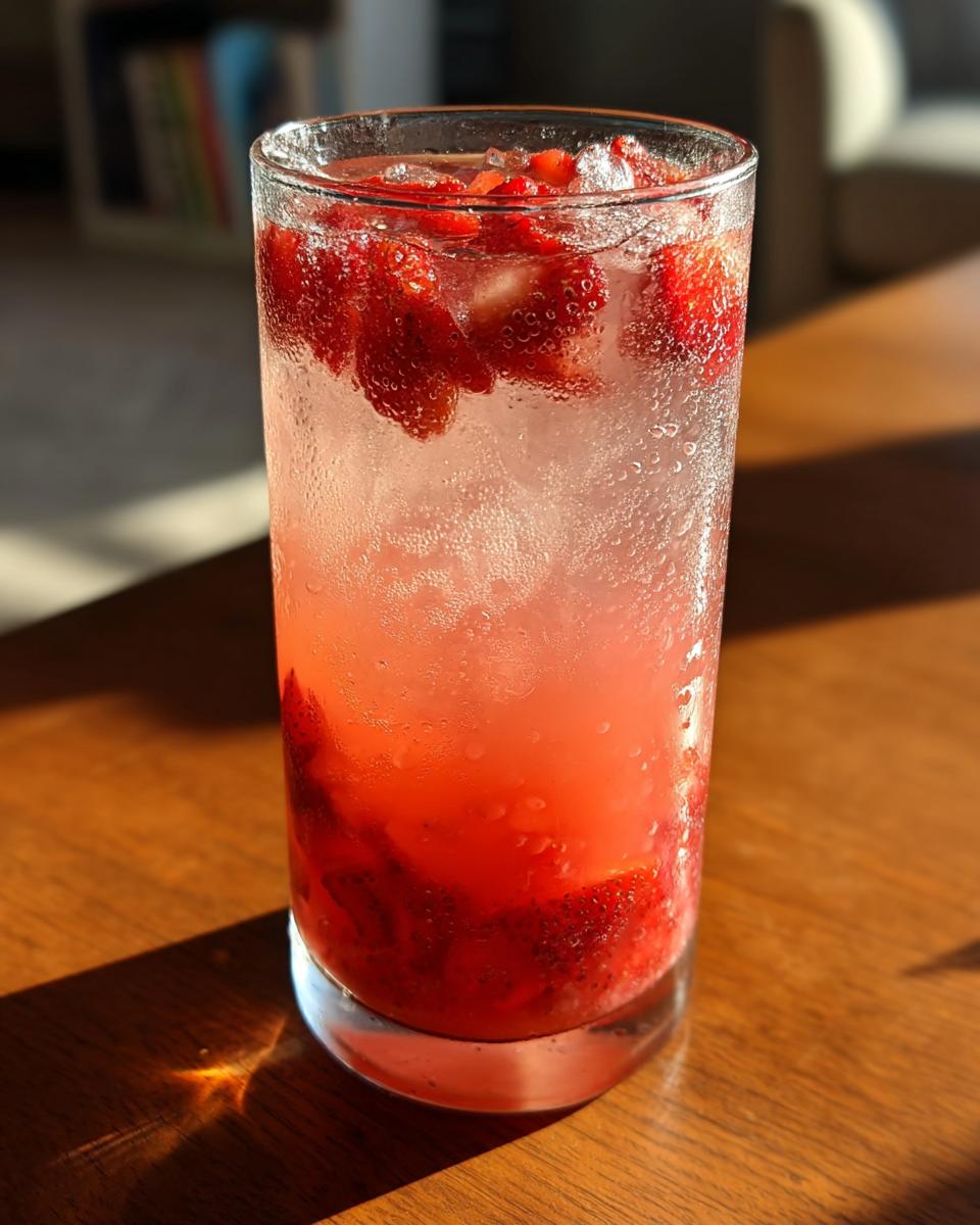Strawberry Chamomile Paloma Mocktail - detail 4