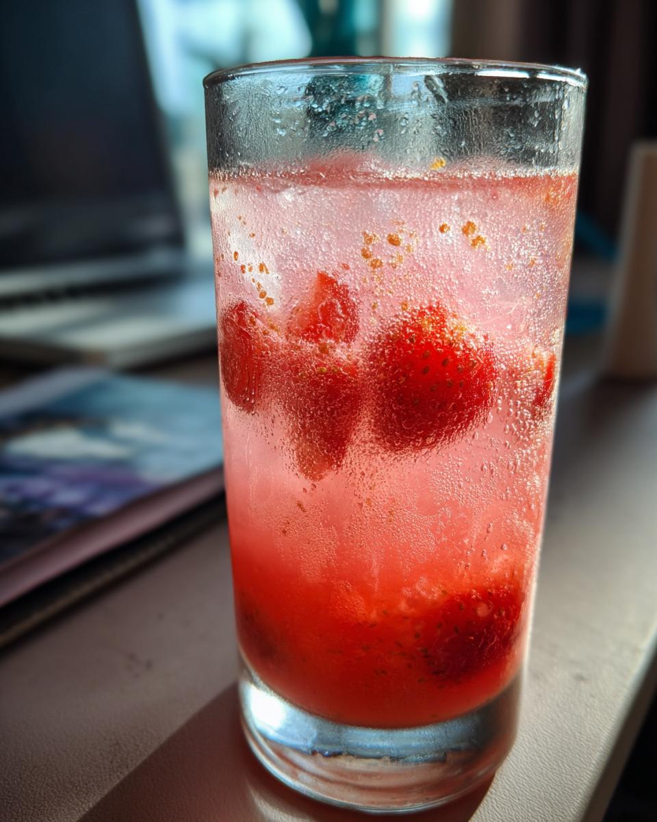 Strawberry Chamomile Paloma Mocktail - detail 6