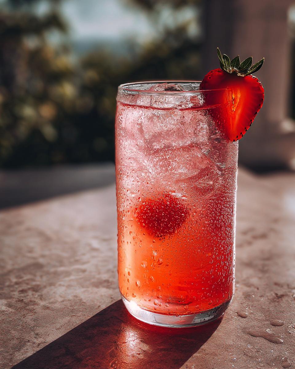 Strawberry Rose Lemonade Mocktail - detail 1