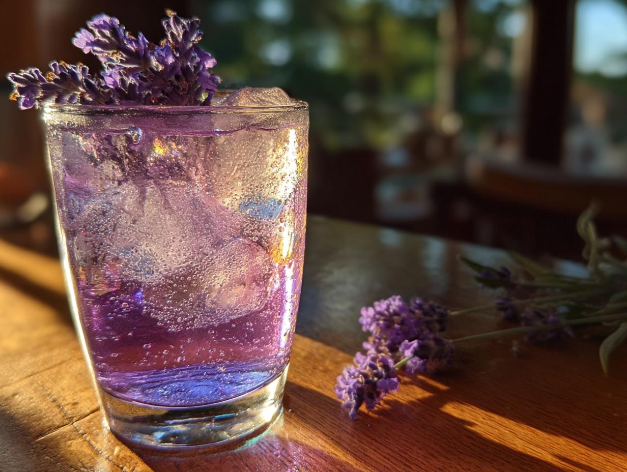 Summer Holiday Honey Lavender Gin Fizz - detail 2