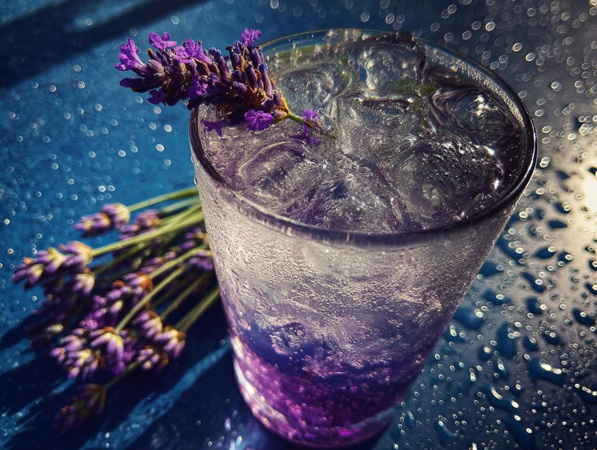 Summer Holiday Honey Lavender Gin Fizz - detail 3