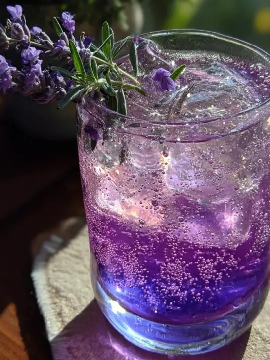 Summer Holiday Honey Lavender Gin Fizz
