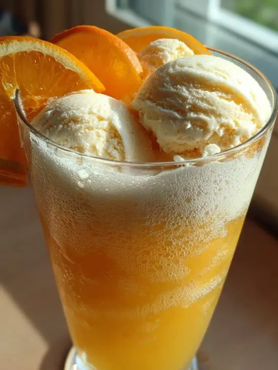Summer Holiday Orange Creamsicle Float