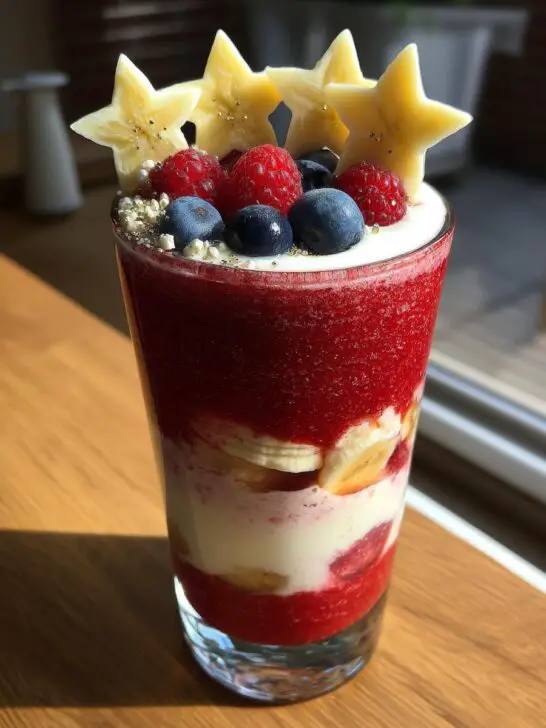 Summer Stars Smoothie 4th of July