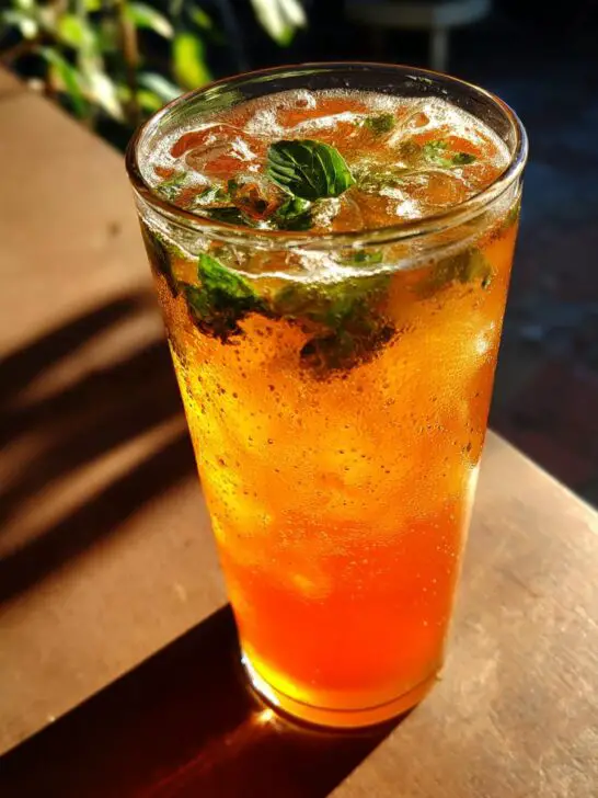 Tangerine Basil Spritz Mocktail