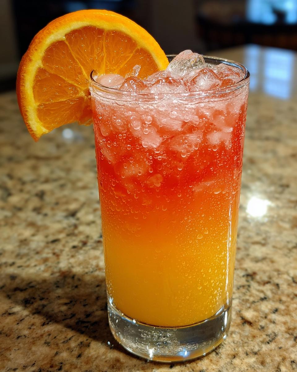 Tangerine Tequila Sunrise Cocktail - detail 1