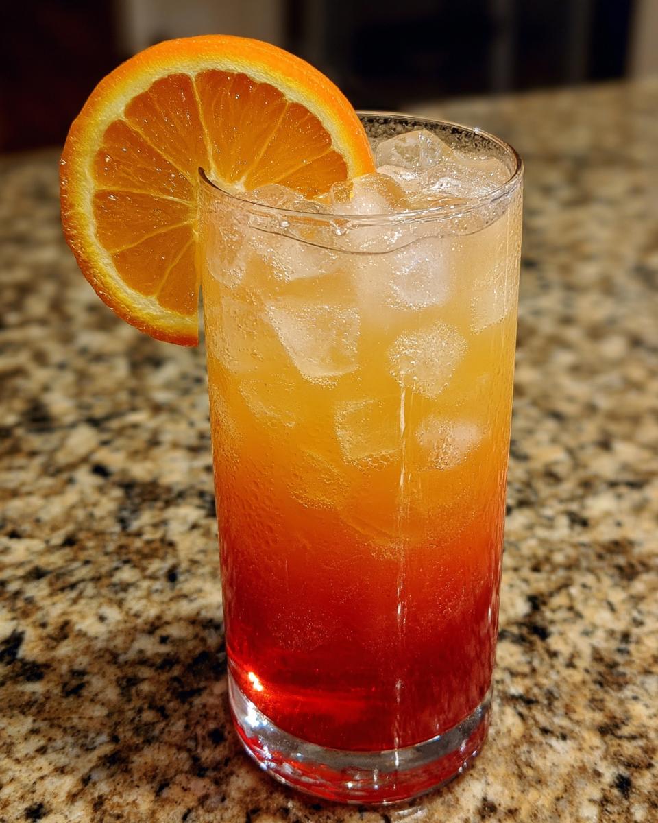 Tangerine Tequila Sunrise Cocktail - detail 2