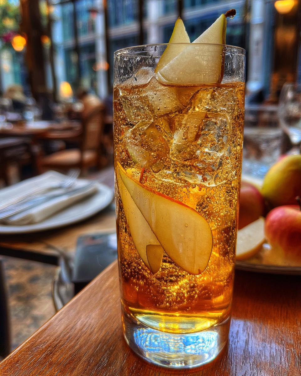 Thanksgiving Spiced Pear Iced Tea - detail 2