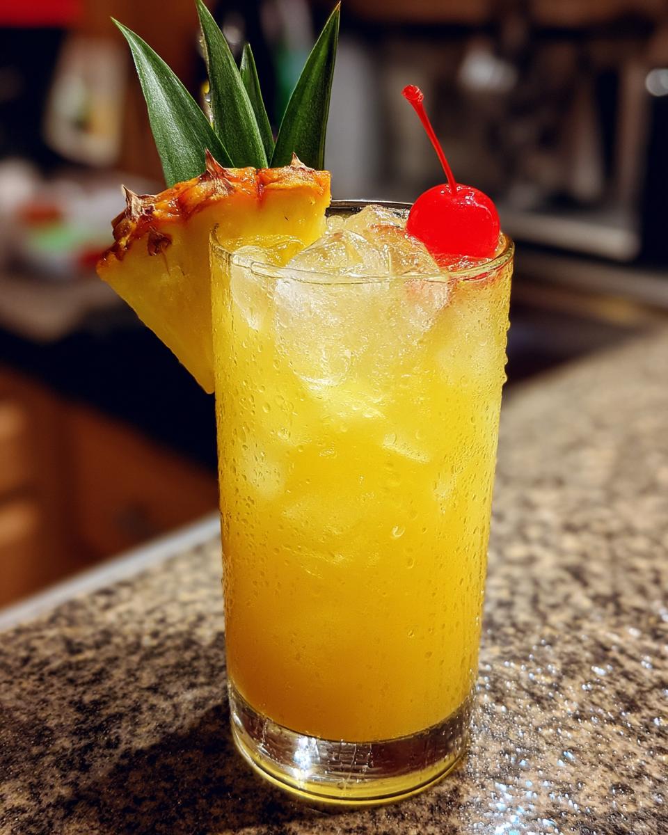 Tropical Holiday Pineapple Ginger Mocktail - detail 1