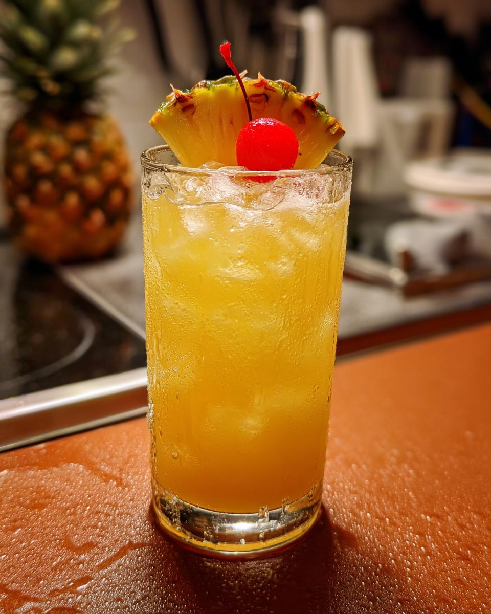 Tropical Holiday Pineapple Ginger Mocktail - detail 3