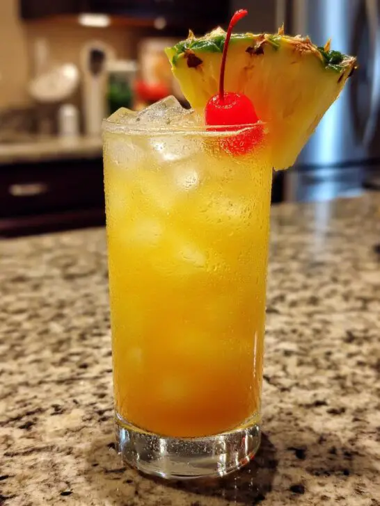 Tropical Holiday Pineapple Ginger Mocktail