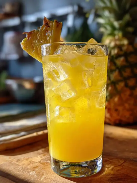Tropical Pineapple Cooler – Beach Day Drink