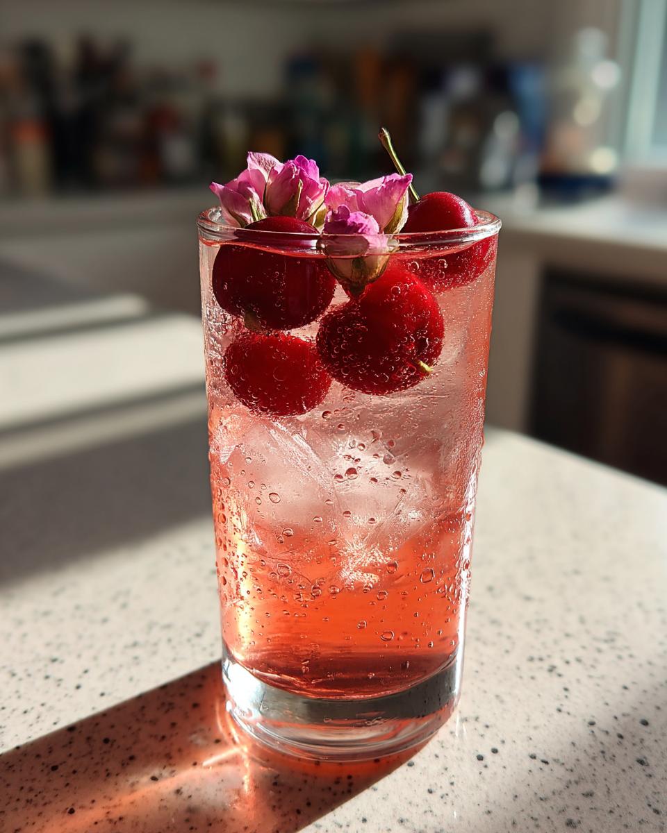 Valentine’s Day Cherry Rose Iced Tea - detail 4