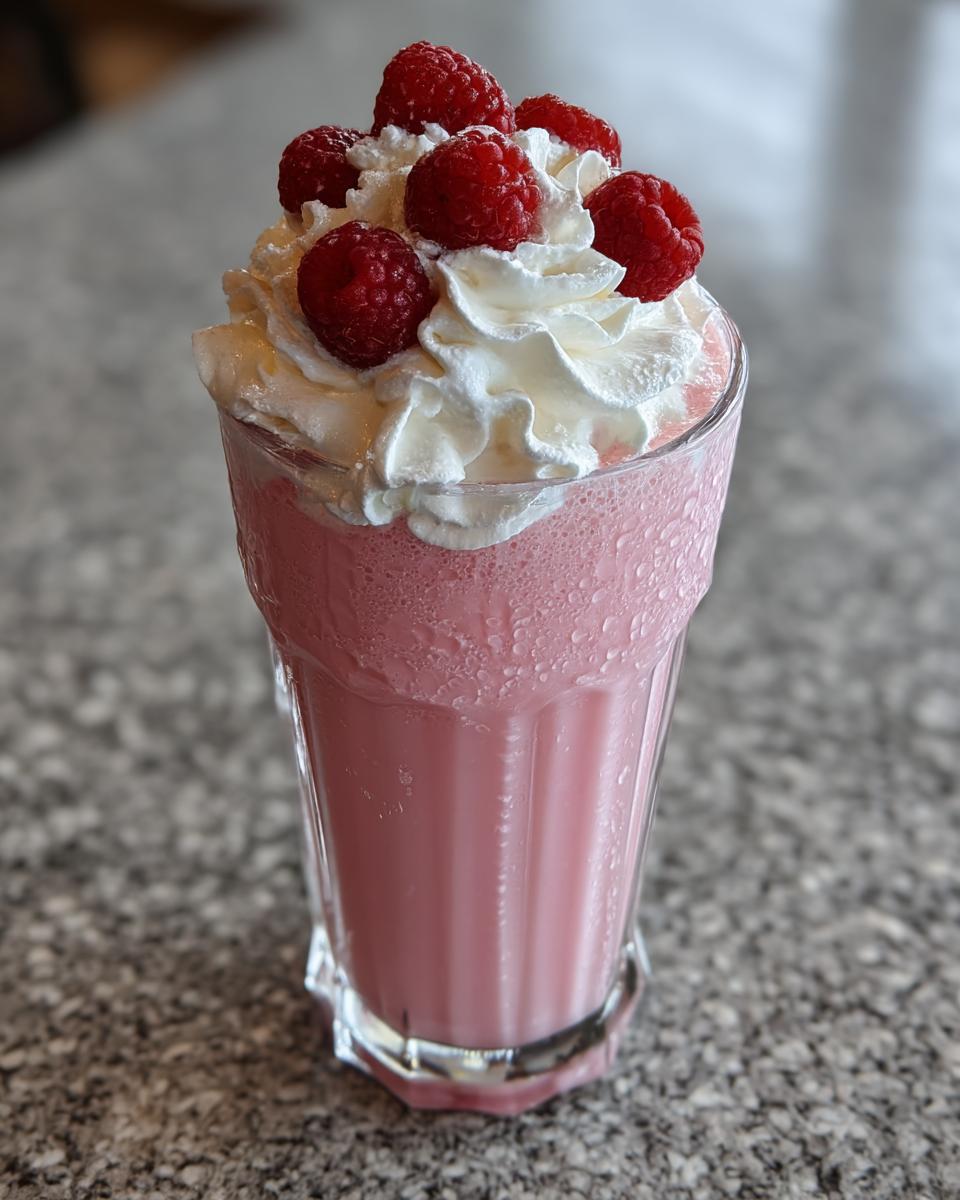 Valentine’s Day Raspberry Vanilla Cream Shake - detail 1
