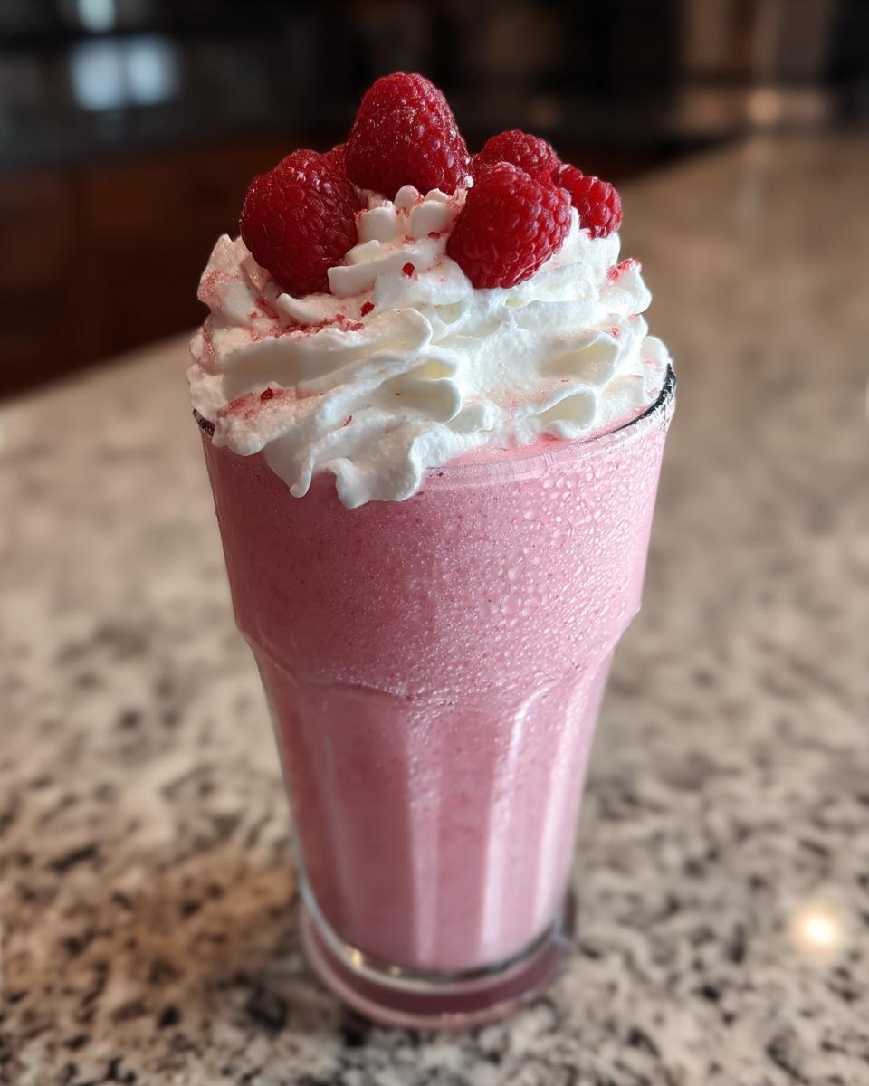 Valentine’s Day Raspberry Vanilla Cream Shake - detail 2