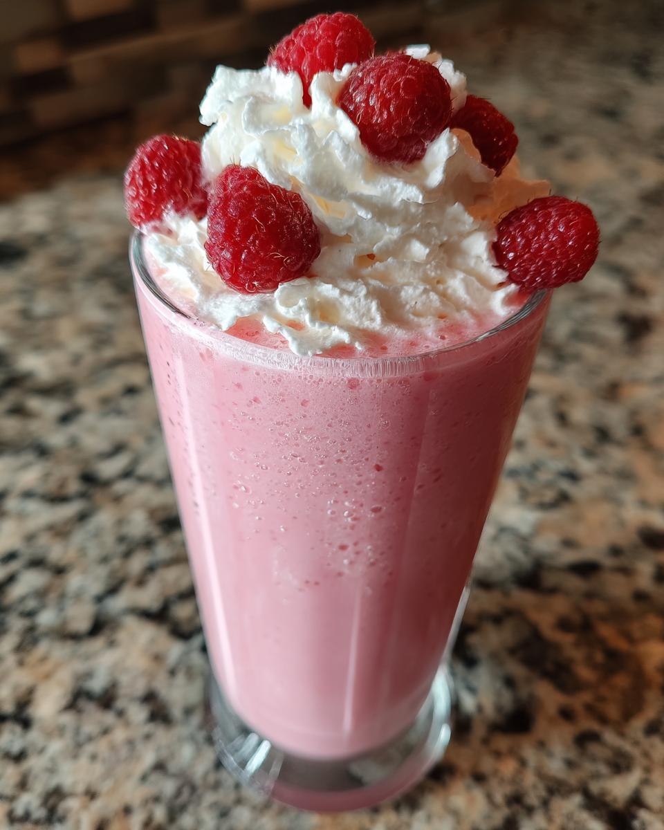 Valentine’s Day Raspberry Vanilla Cream Shake - detail 3