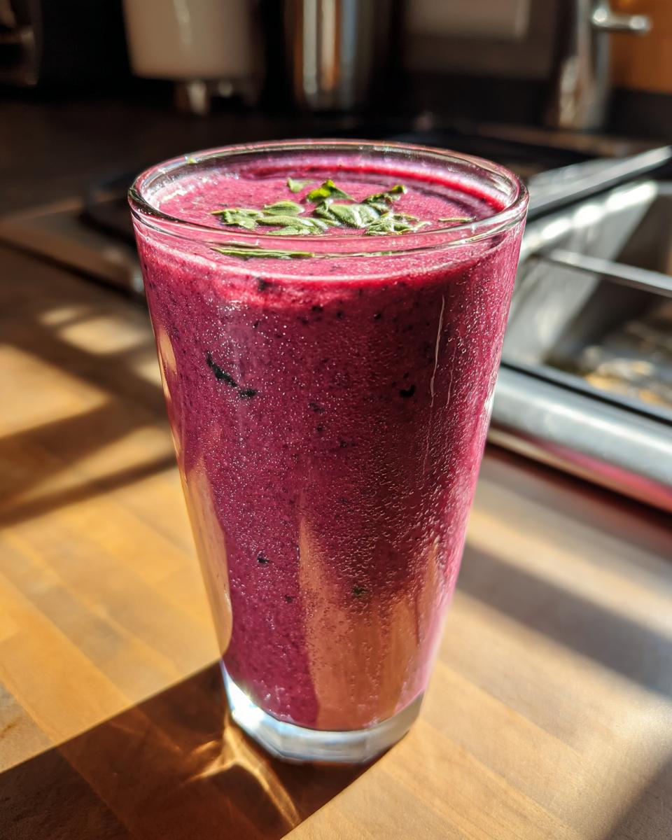 Velvet Berry Basil Smoothie - detail 1