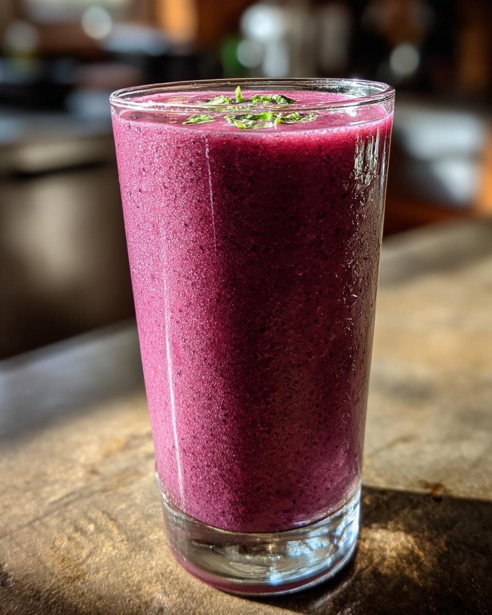 Velvet Berry Basil Smoothie - detail 2