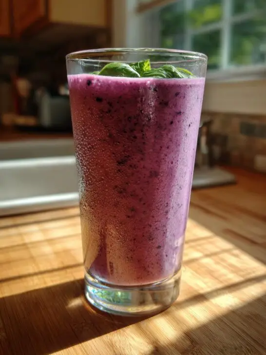 Velvet Berry Basil Smoothie