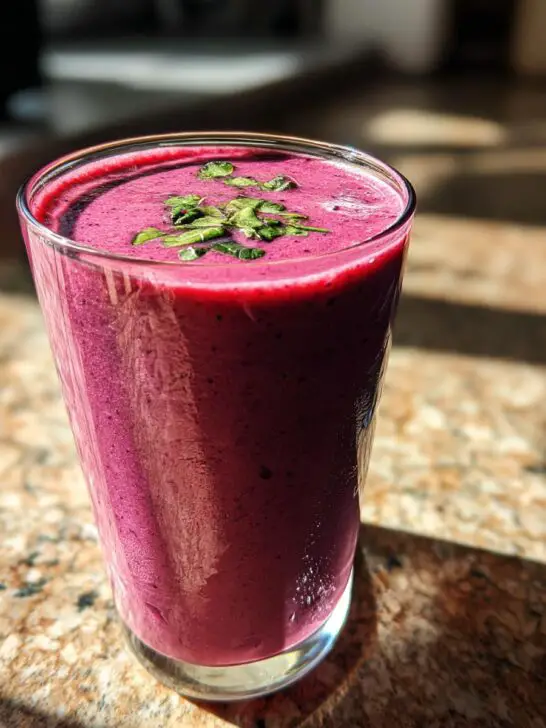 Velvet Berry Basil Smoothie