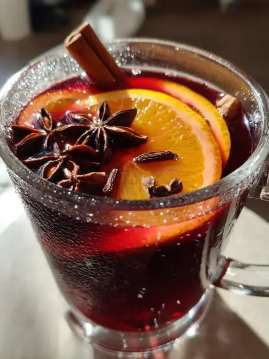 Warm Spiced Wine Hot Cocktail