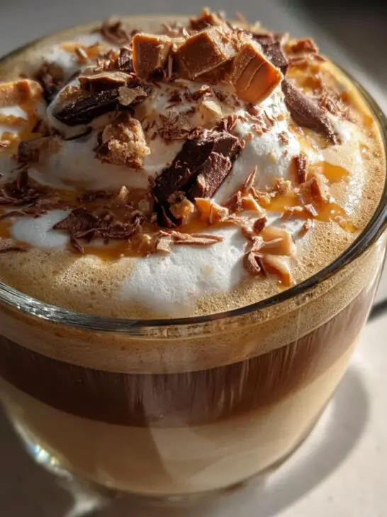 Winter Holiday Peanut Butter Cup Macchiato