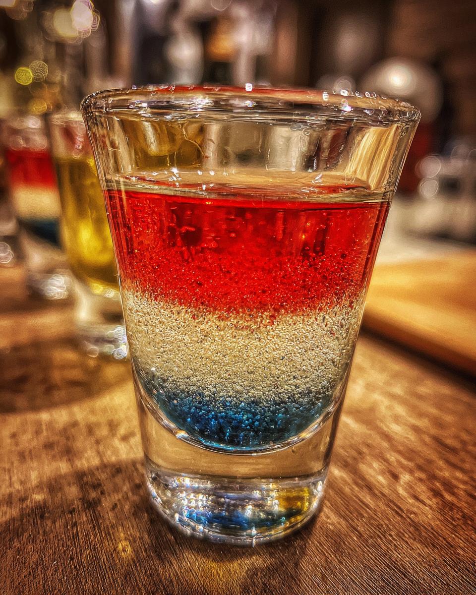 American Flag Layered Shot Recipe - detail 1